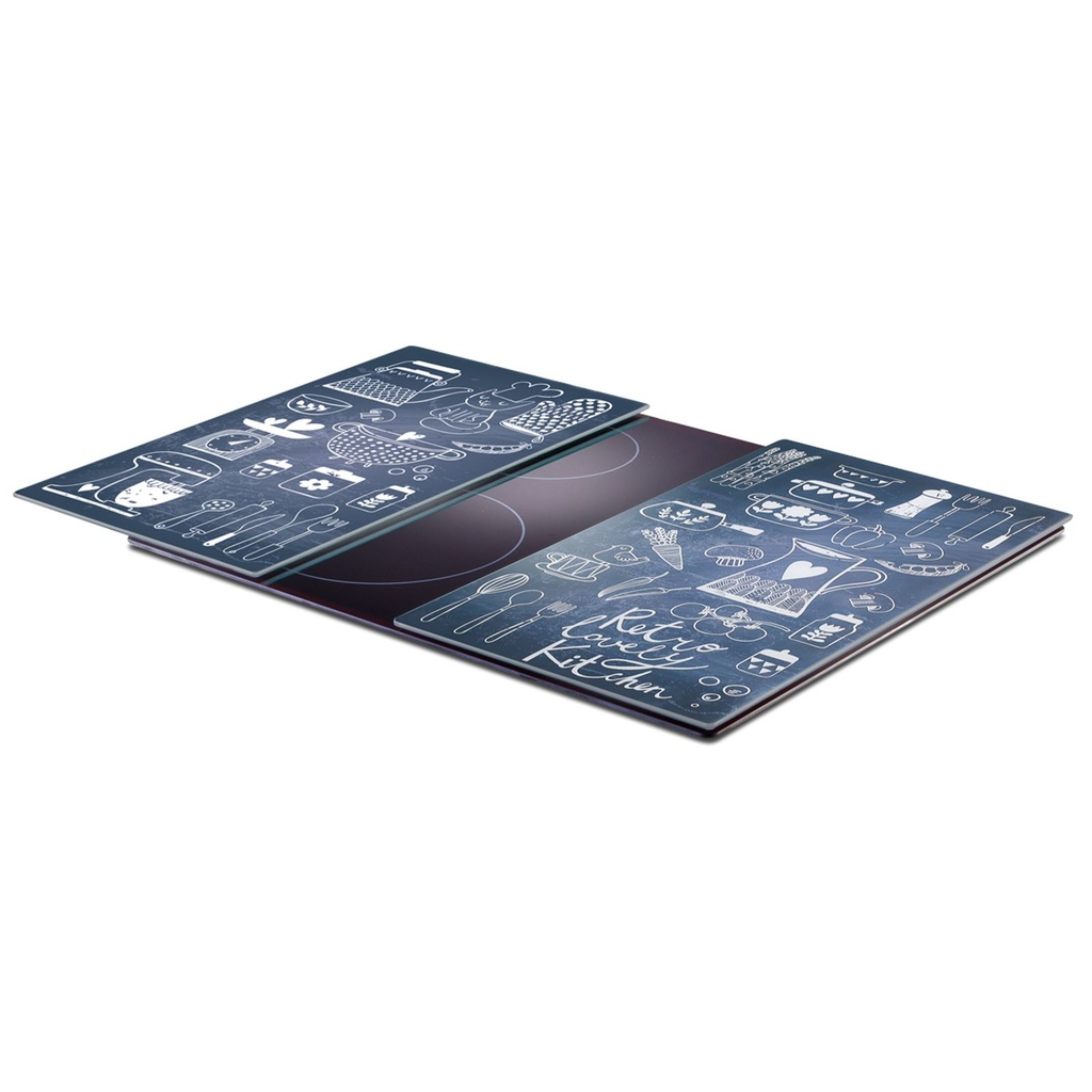 [14798] Zeller 2er Herdabdeckplatten "Lovely Kitchen"