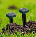 2er Set Solar Wühlmausschreck Maulwurfschreck Maulwurfabwehr Vertreiber
