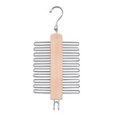 Zeller Krawattenhalter Krawattenbügel Gürtelhalter für 20 Krawatten aus Holz