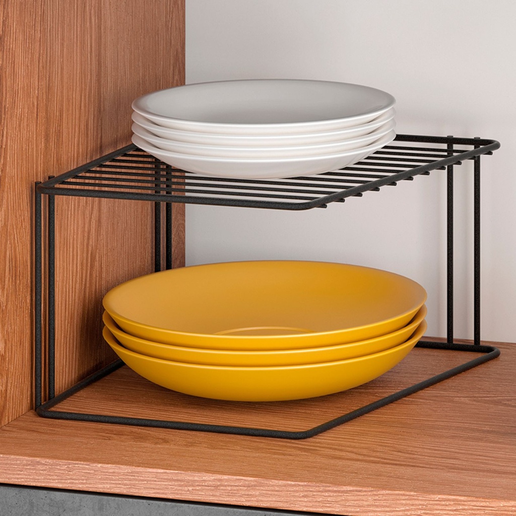 Eckschrankeinsatz Tellerregal Eckregal Küchenschrank Ablage Einsatz