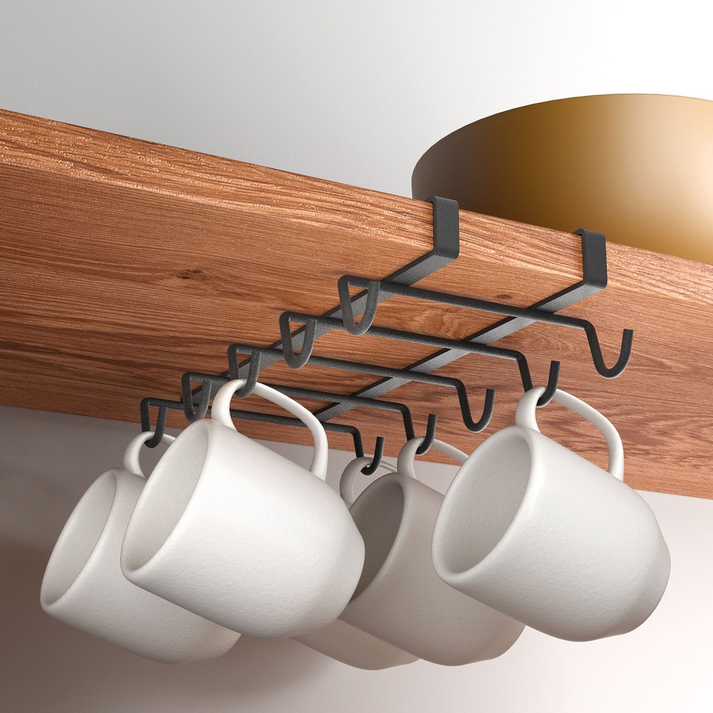 [14978] Becherhalter Schrankeinsatz Unterbau Aufhängung Aufhänger Gestell