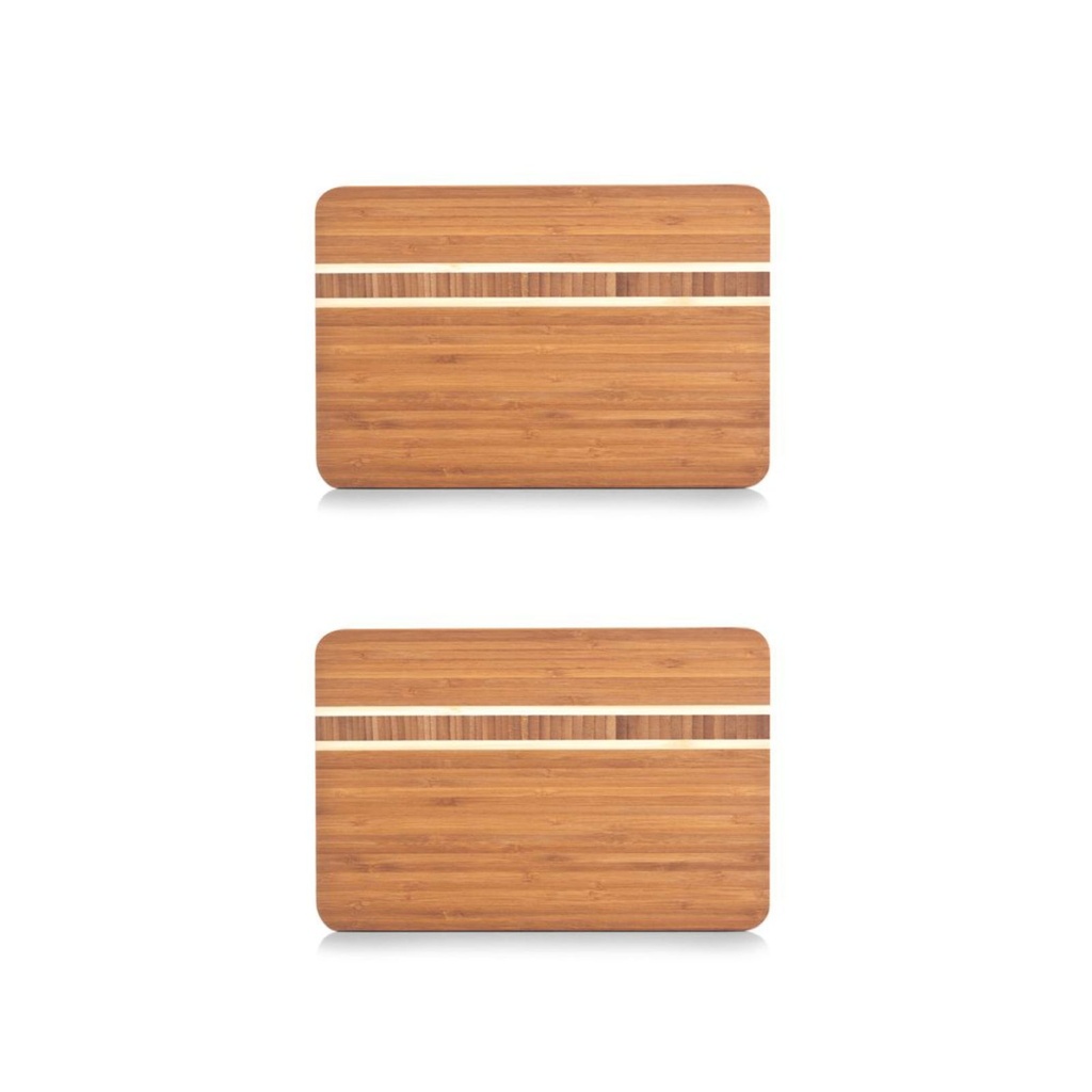 Zeller Bambus Schneidebrett 2er Set