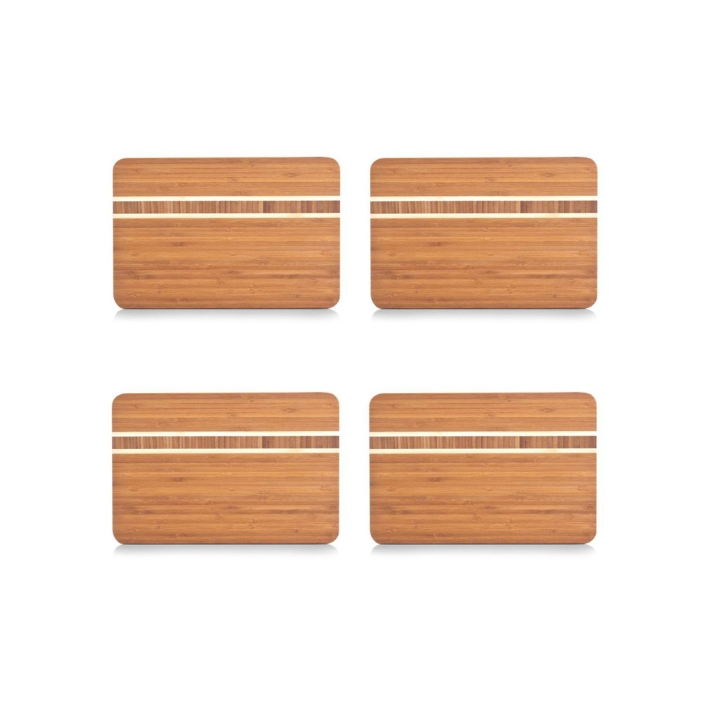 Zeller Bambus Küchenbrett 4er Set