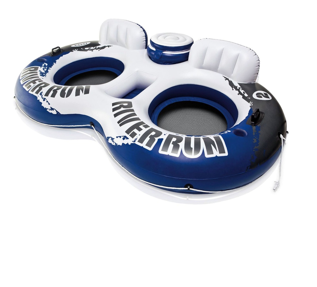 [15069] INTEX Aufblasbarer Doppel Schwimmsessel Schwimmring River Run ca. 243 x 157 cm