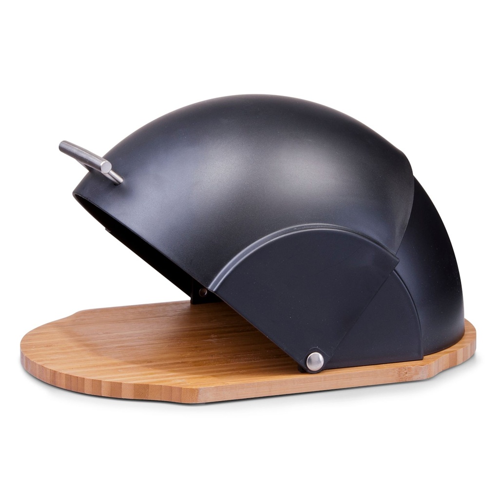 [15079] Zeller Brotkasten Bambus schwarz