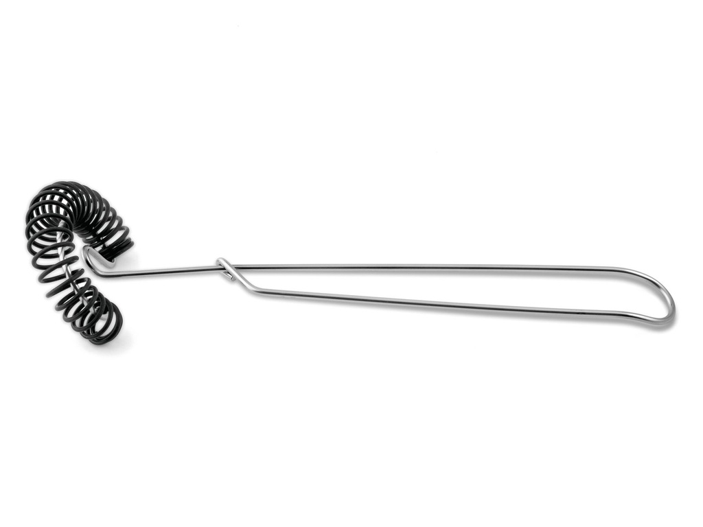 [15145] Edelstahl Spiralbesen Quirl Silikonüberzug