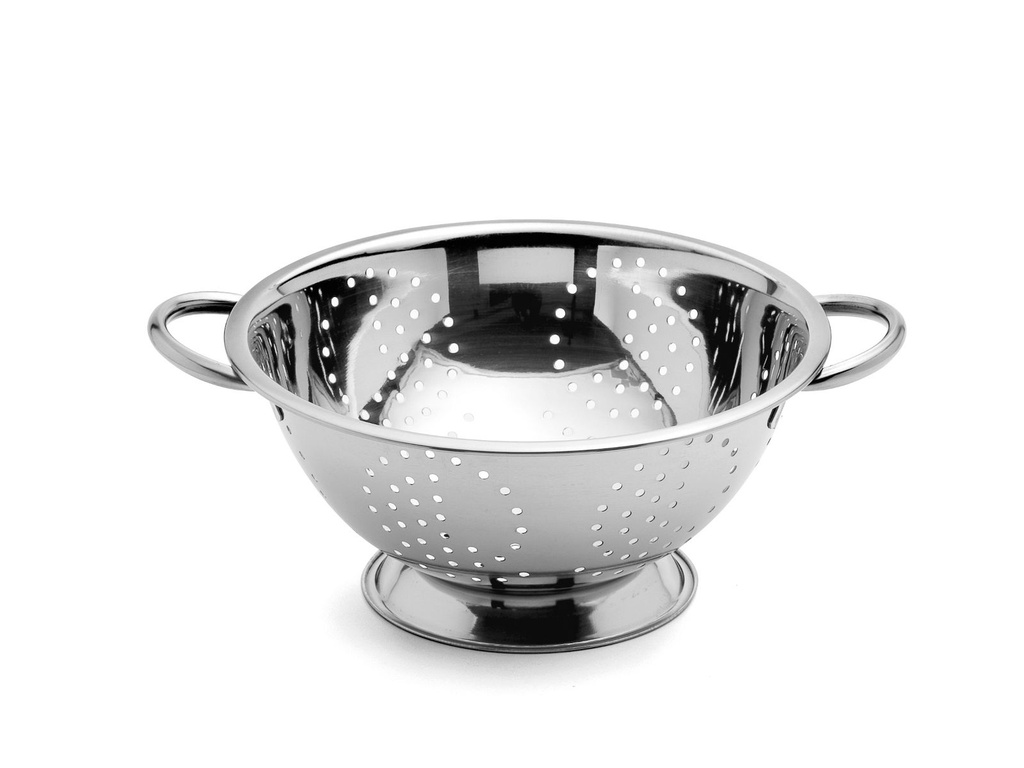 [15147] Edelstahl Standseiher Küchensieb Nudelsieb Seiher Obstsieb Ø28 cm