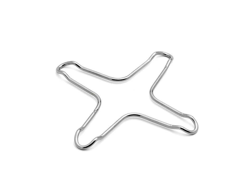 [15159] Edelstahl Gasherd-Kreuz Herdaufsatz Flammenkreuz