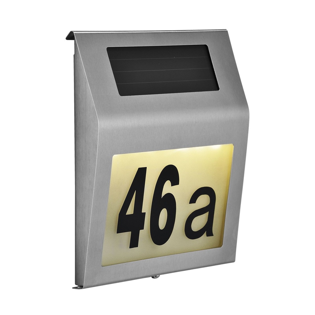 [15170] LED Solar Hausnummer Hausnummernleuchte Solarleuchte Beleuchtung