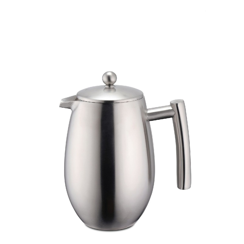 Pressfilterkanne Kaffeebereiter Teebereiter Doppelwandig 350 ml aus Edelstahl