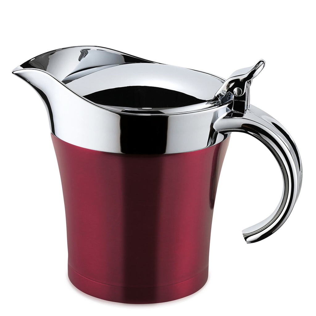 [15326] Thermo Sauciere 500 ml Edelstahl Rot