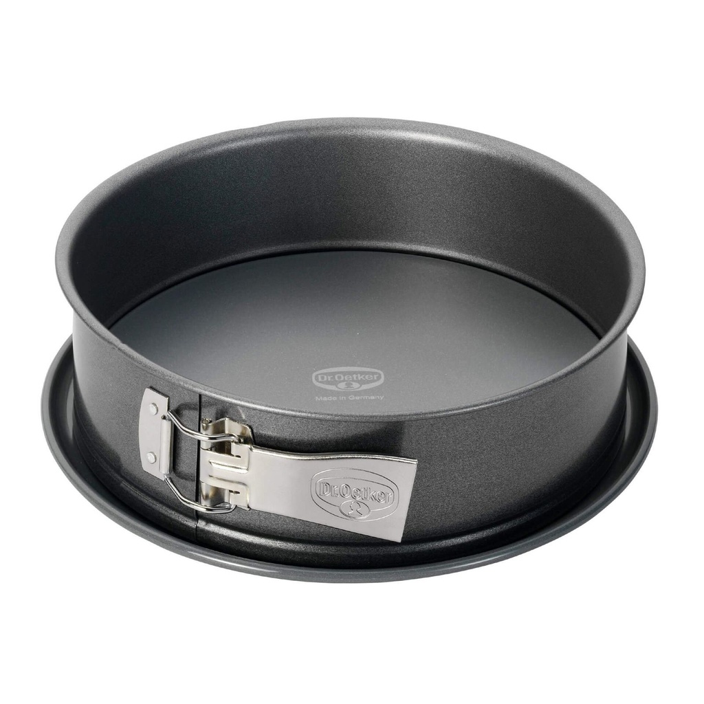 [15348] Dr. Oetker Springform 24 cm Backform Kuchenform Auslaufschutz 2 Böden