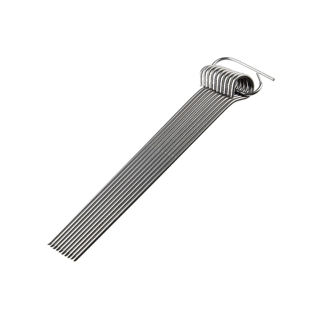 [15570] FACKELMANN 10 x Rouladenspieße aus Edelstahl in 10 cm länge