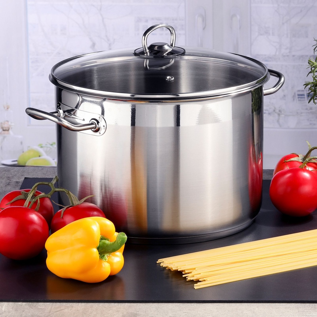 [15615] 10L Universaltopf mit Glasdeckel 26cm