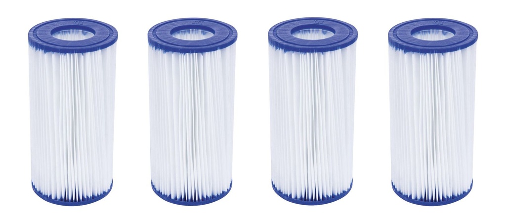 [15658] 4er Set Bestway Filterkartusche Gr. III Pumpenfilter