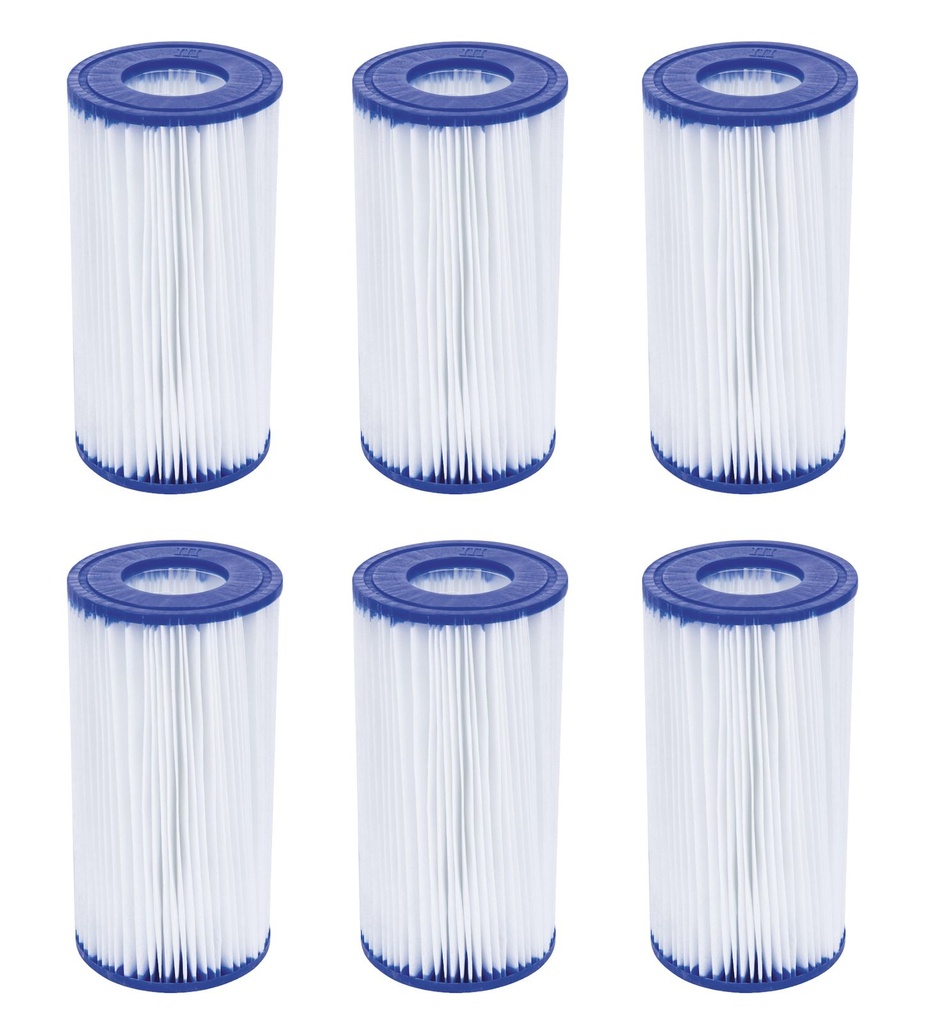 [15659] 6er Set Bestway Filterkartusche Poolfilter Filterpatrone