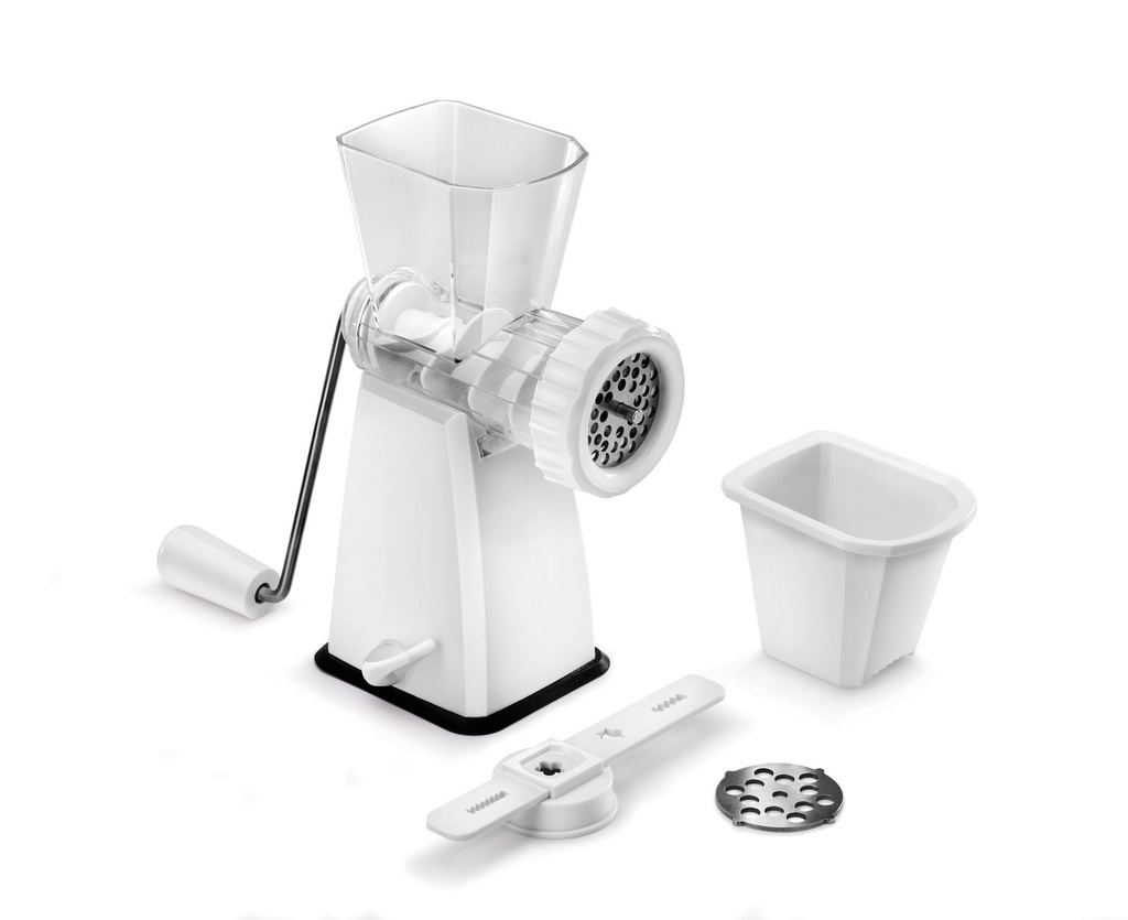 [15671] Fleischwolf & Gebäckpresse mit Lochreiben, 25 x 11.5 x 24.5 cm