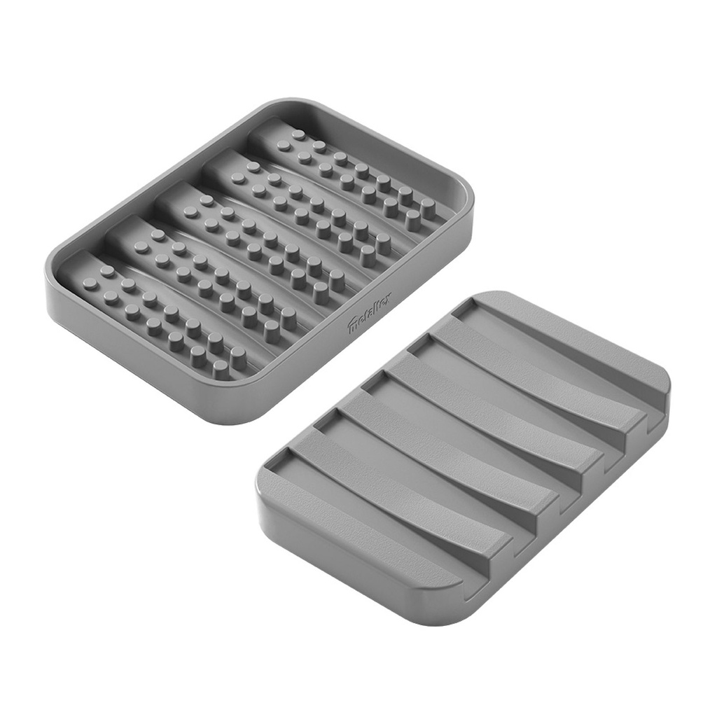 [15676] Seifenablage 2 in 1 für Seife und Schwämme Kunststoff