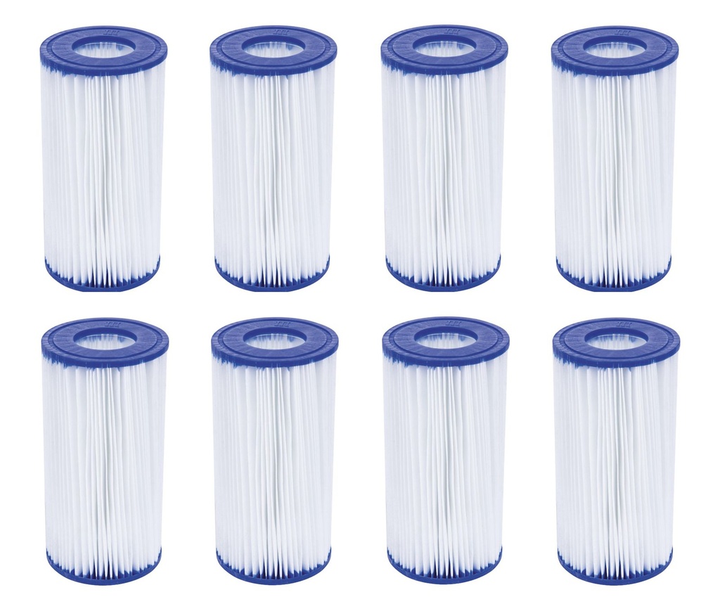 [15711] 8er Set Bestway Filterkartusche Gr. III Pumpenfilter Poolfilter