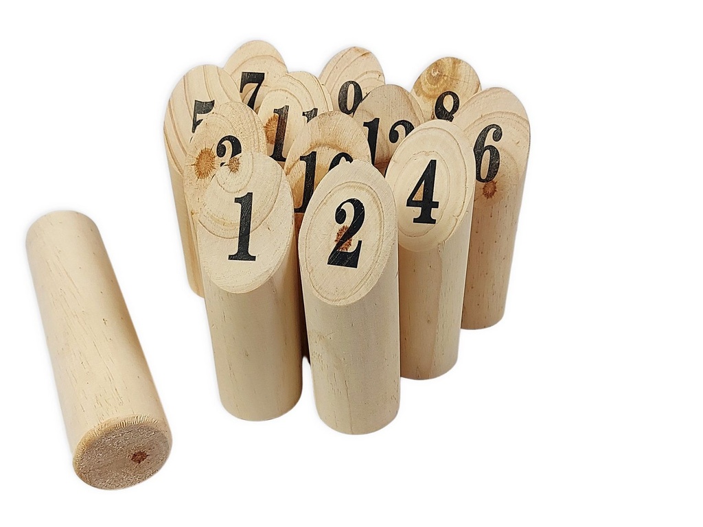 [15836] Finn Kubb Spiel Holzwurfspiel bis zu 6 Spieler