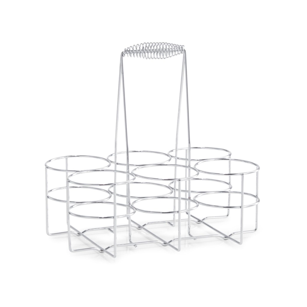 [15858] Zeller Flaschenhalter 6 Flaschen Transportkorb