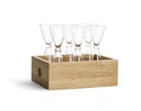 Schnapsglas Set mit Holzbox 7tlg.