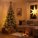 Künstlicher Weihnachtsbaum 180 cm aus Kunststoff mit Metallständer