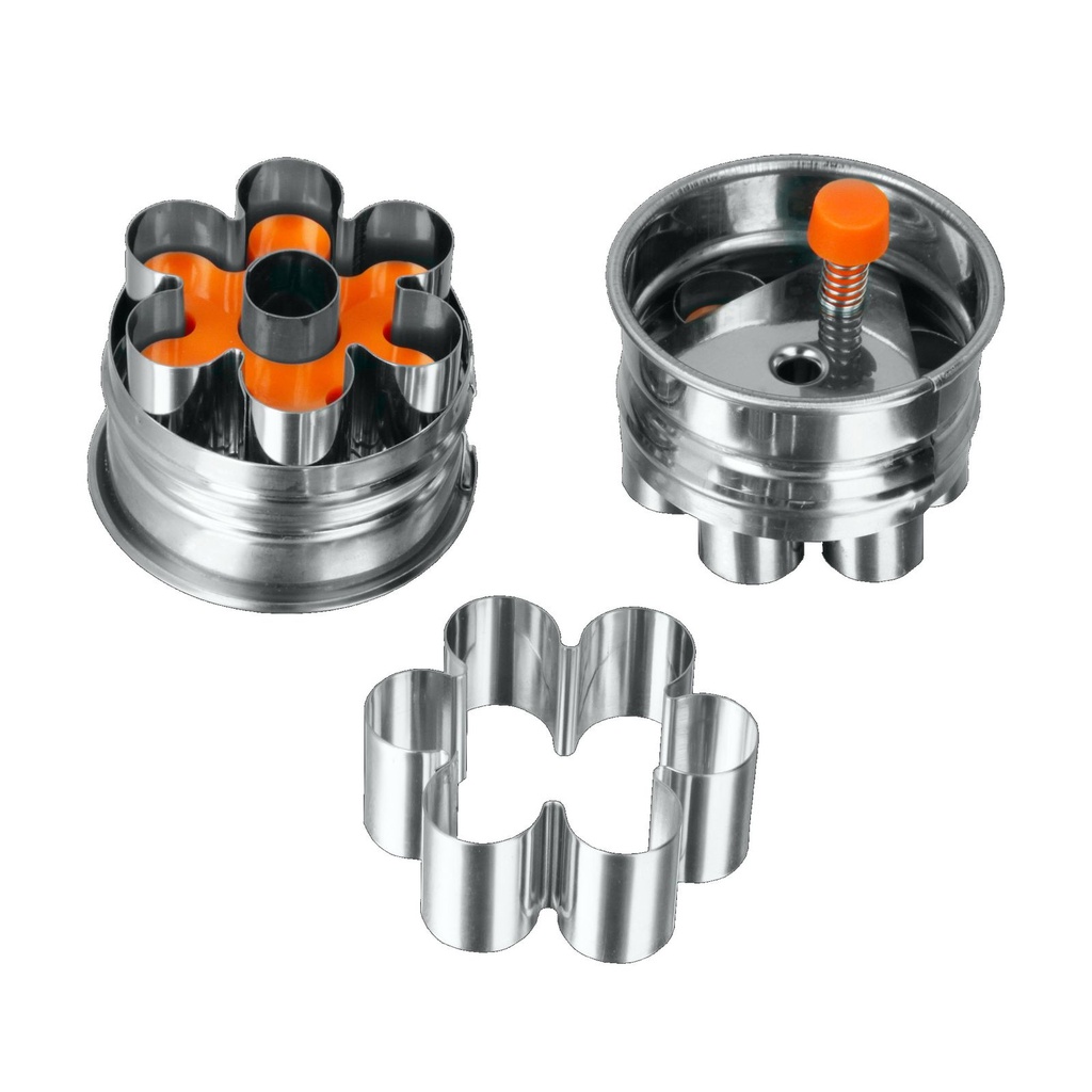 [16130] Linzer 4in1 Keks-Ausstecher Edelstahl