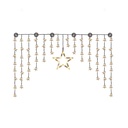 LED Sternenvorhang 140x95 cm 90 LED's warmweiß Fensterdekoration