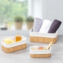 3er Bambus Badezimmer Organizer