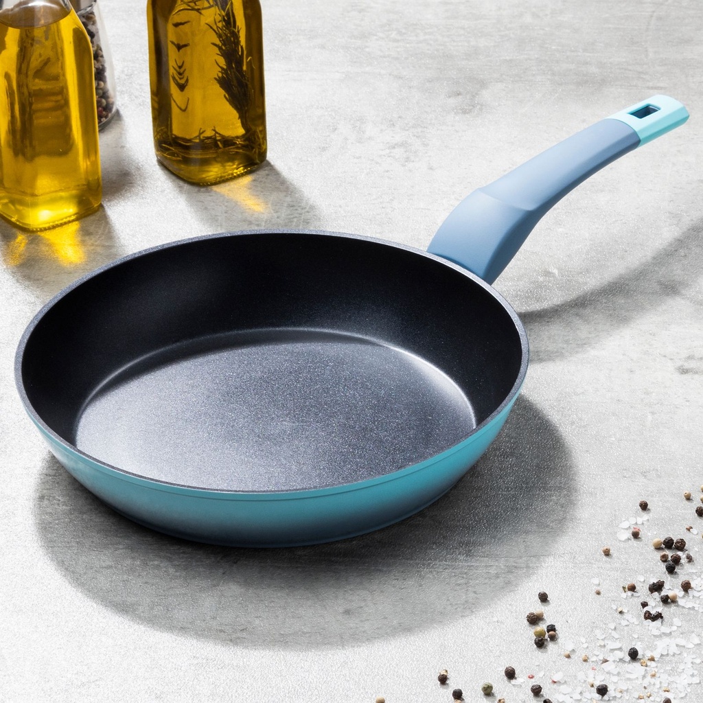 [17196] 24 cm Aluminium Pfanne mit Antihaftbeschichtung & Soft Touch Griff