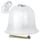 Minigewächshaus 3er Glockenförmig Schutz für Jungpflanzen Kunststoff