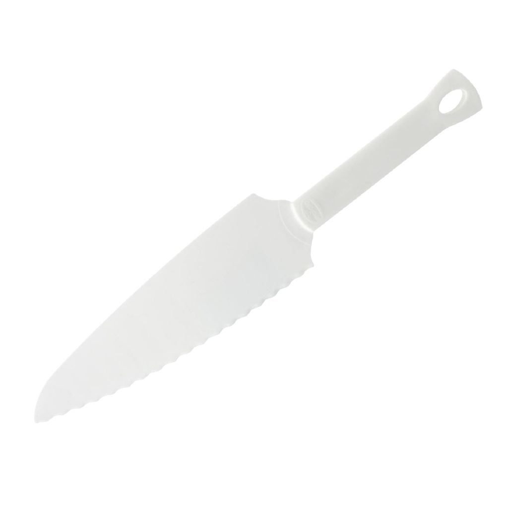 [17255] Dr. Oetker Tortenmesser Kuchenmesser mit Tortenheber aus Kunststoff