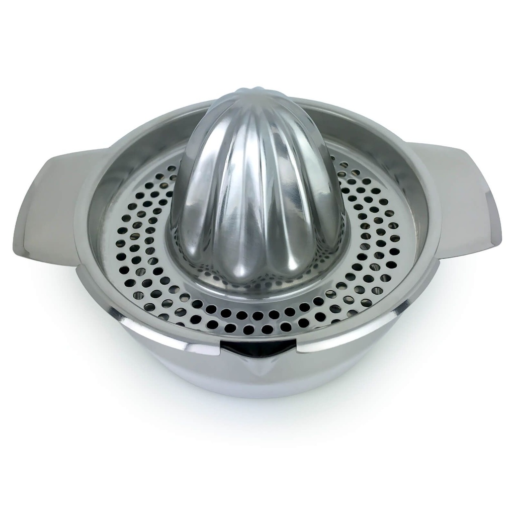 [17265] Robuste Edelstahl Orangen-Zitruspresse Zitronenpresse 350ml