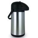 Edelstahl Pumpkanne Airport Thermoskanne 2,2 Liter