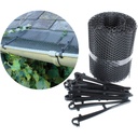 Dachrinnenschutz für RG 80 100 125 mit 16 Clips Kunststoff schwarz