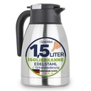 Edelstahl Isolierkanne 1,5 Liter mit Einhandbedienung