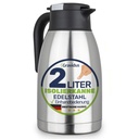 Edelstahl Isolierkanne 2 Liter mit Einhandbedienung