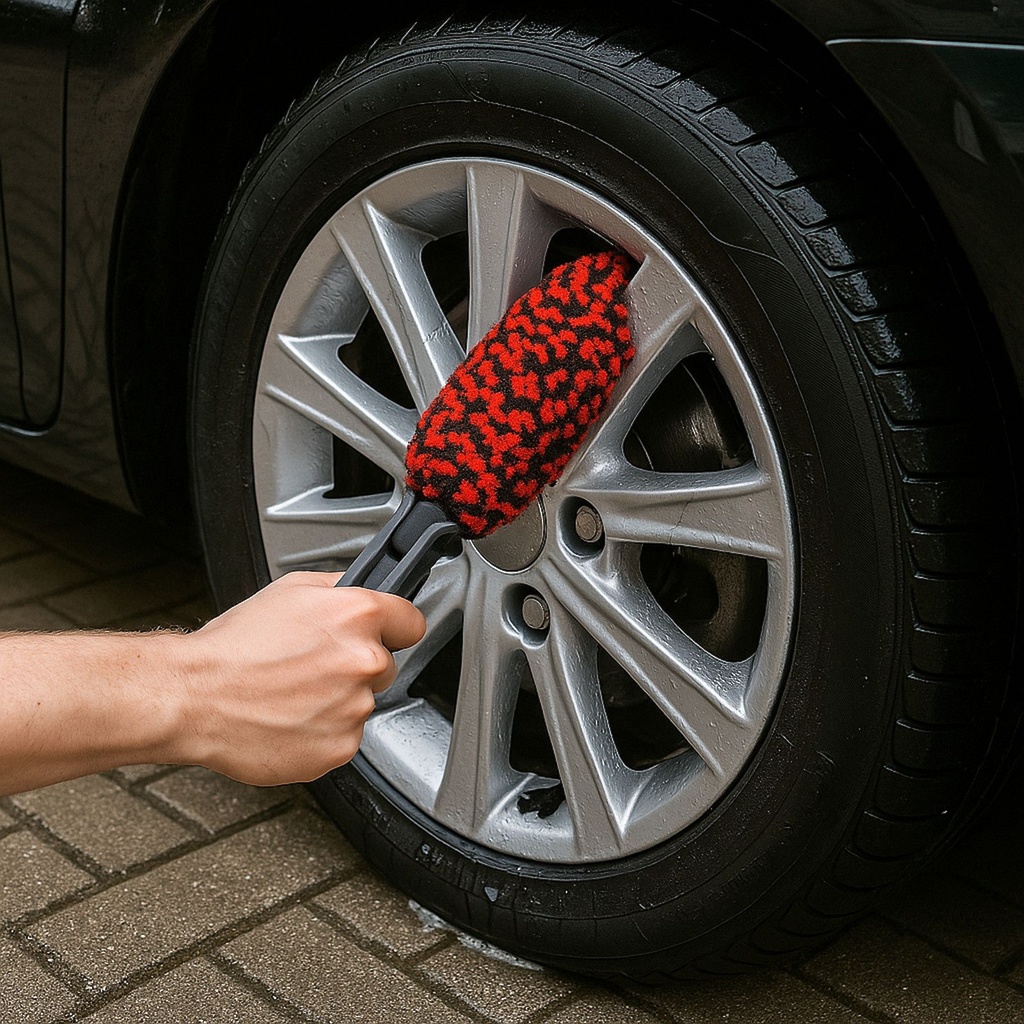 [17920] Microfaser Felgenbürste – Kratzfreie Reinigung mit sicherem Griff