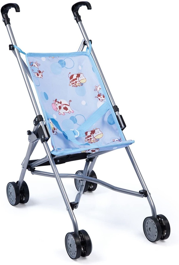 [17925] Bayer Puppenbuggy Blau Klappbarer Spielspaß für Puppeneltern