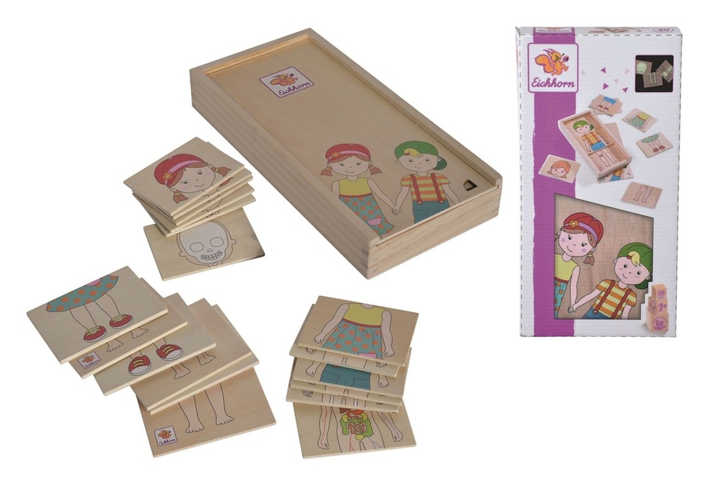 [17926] Eichhorn Holz-Körperpuzzle 18 Teile Spielerisch den Körper entdecken