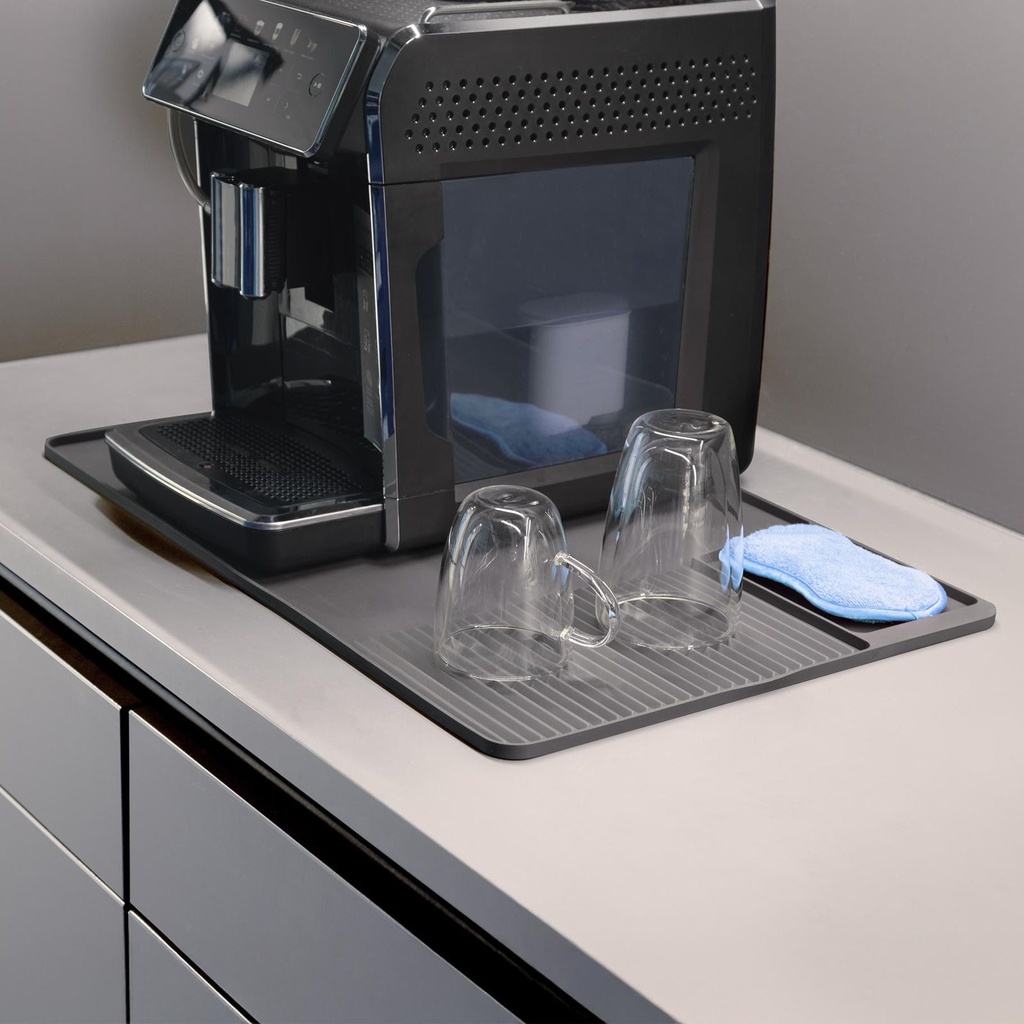 [18113] Silikon-Abtropfmatte 59×40 cm anthrazit hitzebeständig