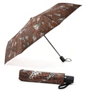 Taschenschirm Tigermuster Automatik Polyester 100cm Ø 8 Streben