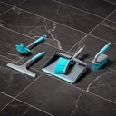 5-teiliges Reinigungsset mit Handfeger, Schaufel, Bürsten & Abzieher