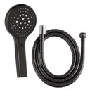 Duschkopf mit 3 Funktionen inkl. 150 cm Duschschlauch Schwarz