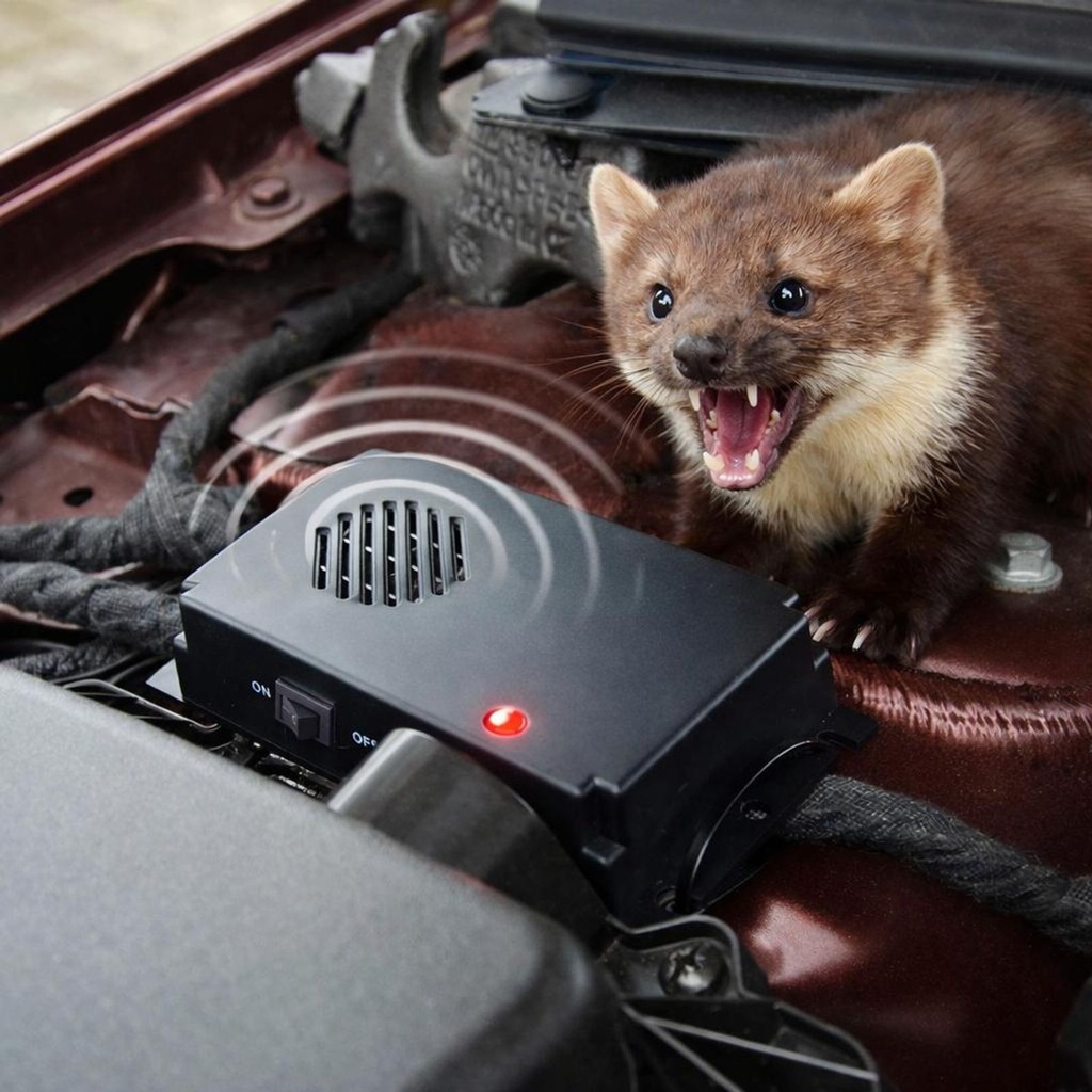 [18342] Marderschreck Ultraschall batteriebetrieben für Auto Haus Garten